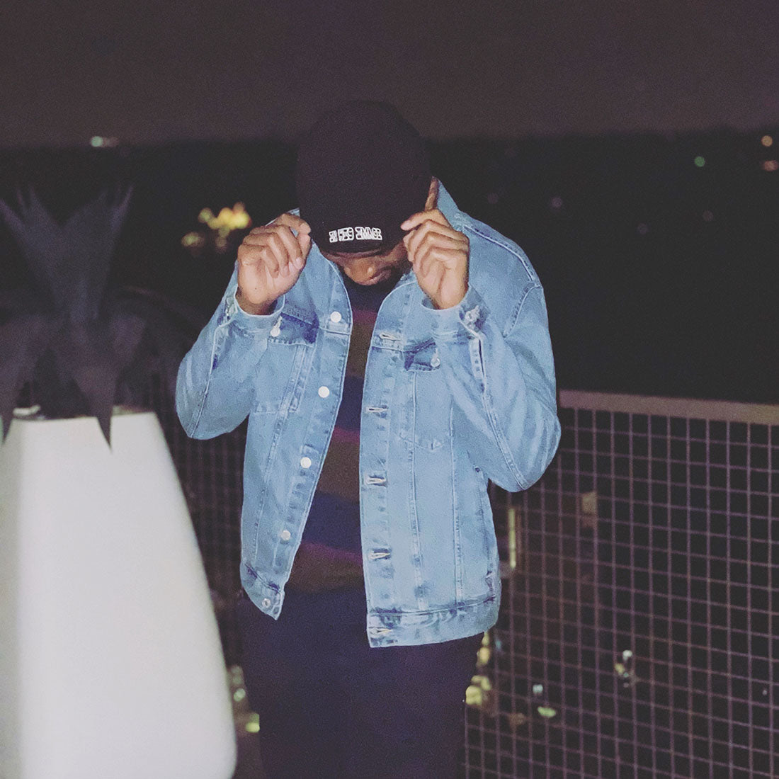 In His Image Black Letterman Beanie