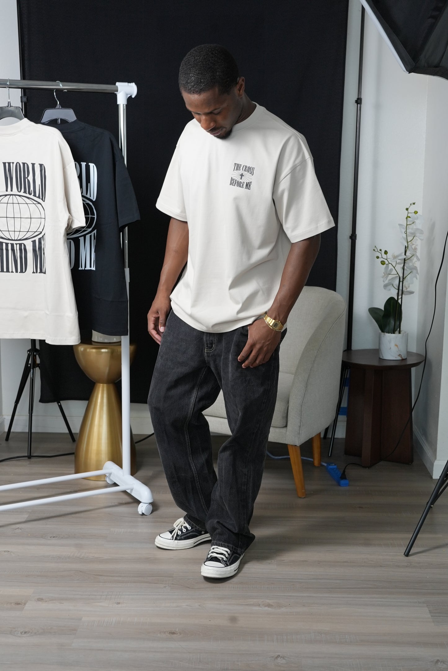 Beige "TCBM-TWBM" Heavyweight T