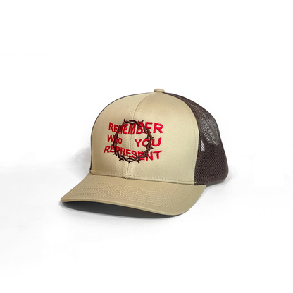 "Remember Who" Macchiato Trucker Hat